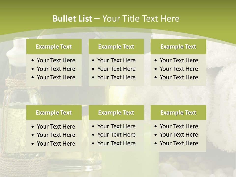 Massage Oil PowerPoint Template