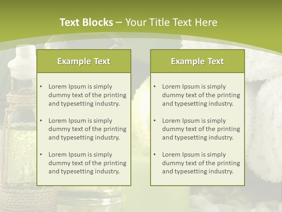 Massage Oil PowerPoint Template