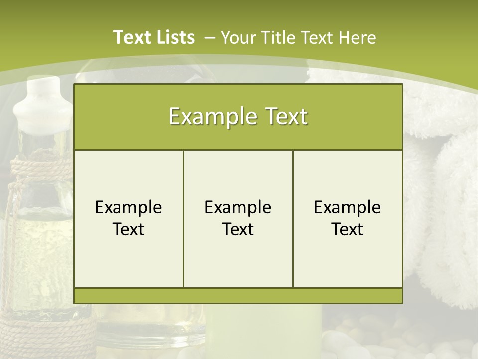 Massage Oil PowerPoint Template