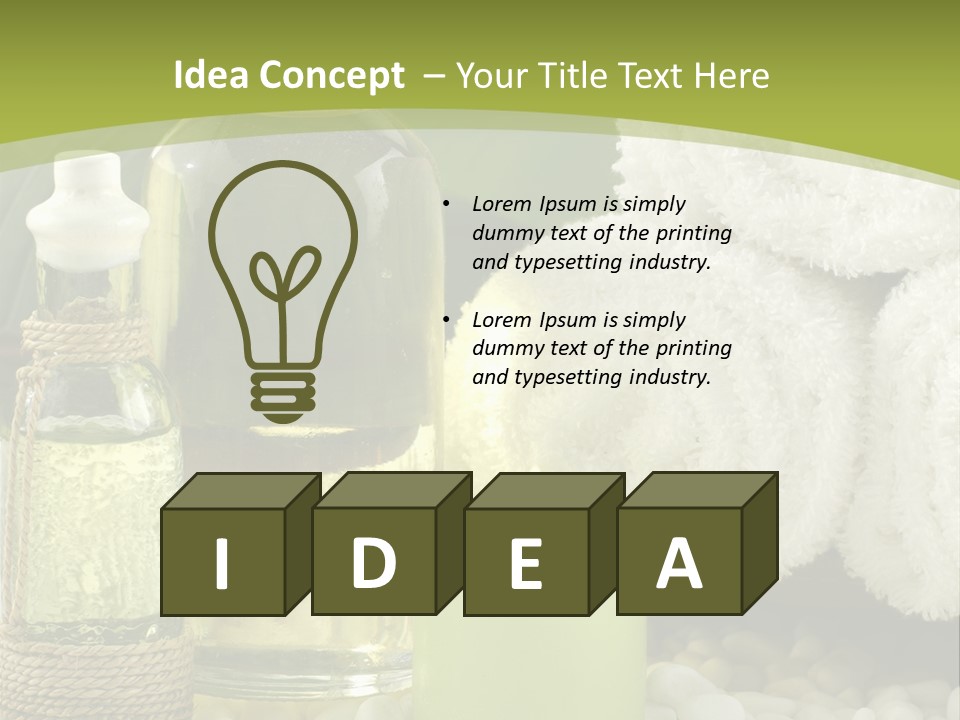 Massage Oil PowerPoint Template