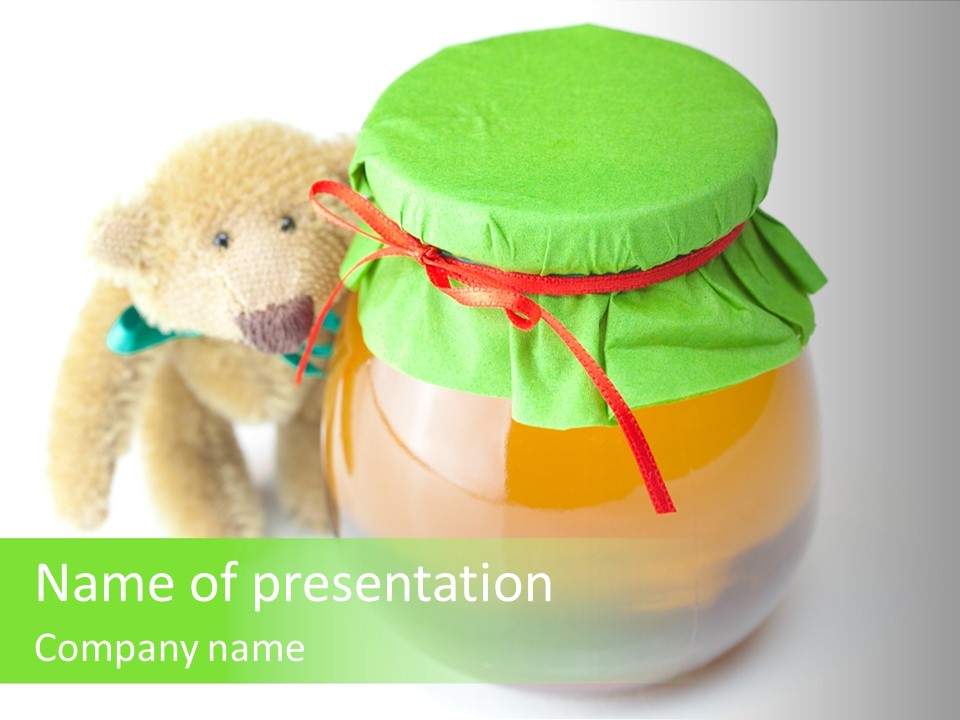 Jar Of Honey PowerPoint Template