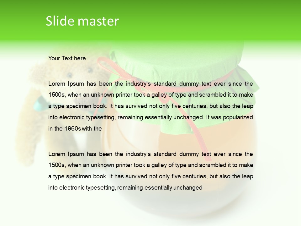 Jar Of Honey PowerPoint Template