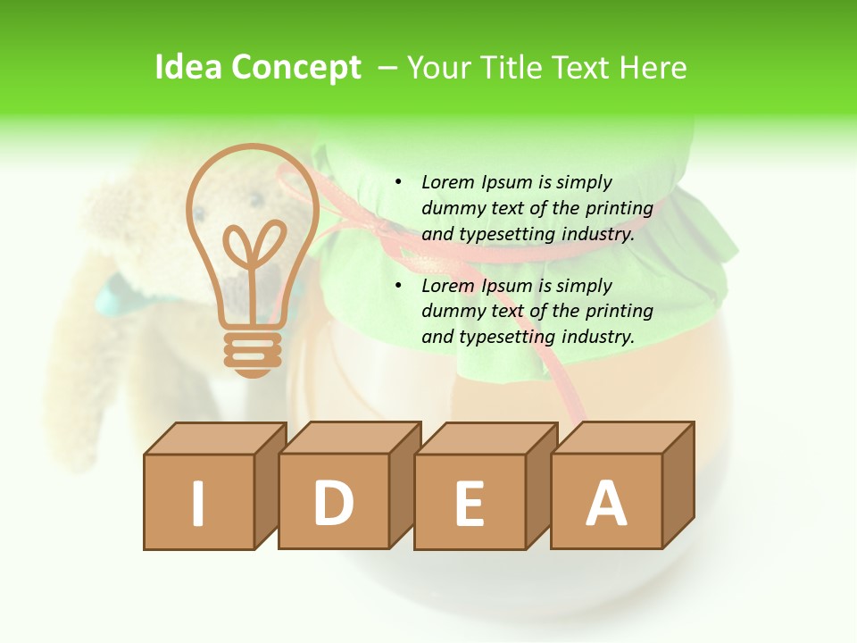 Jar Of Honey PowerPoint Template