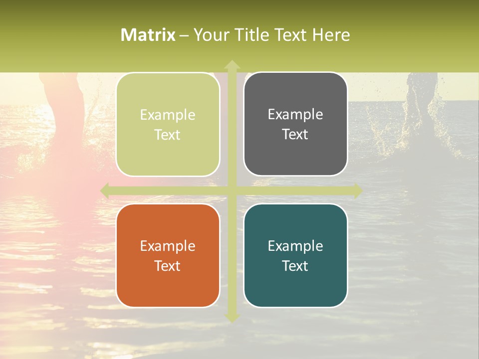 Swim In The Sea PowerPoint Template