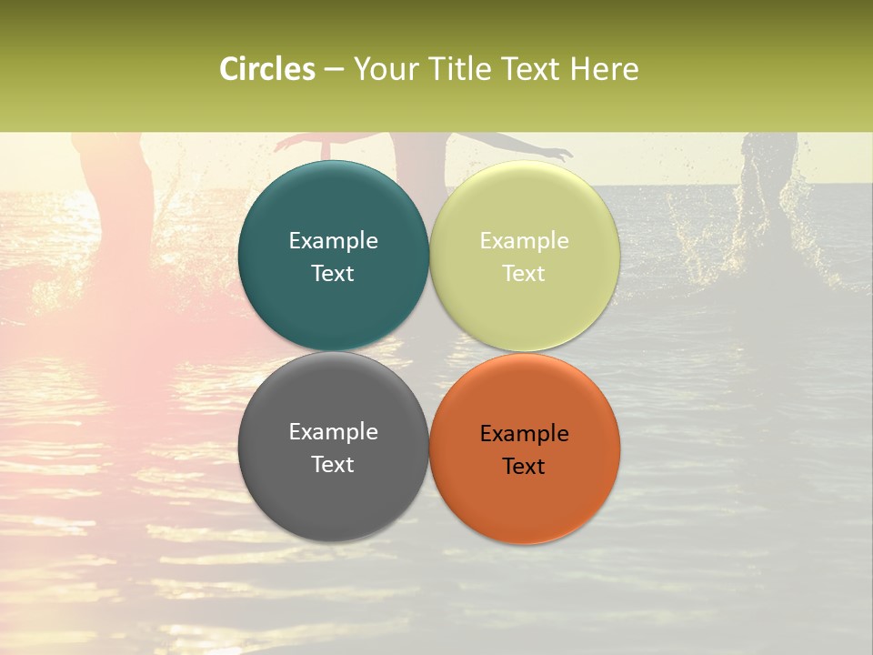 Swim In The Sea PowerPoint Template