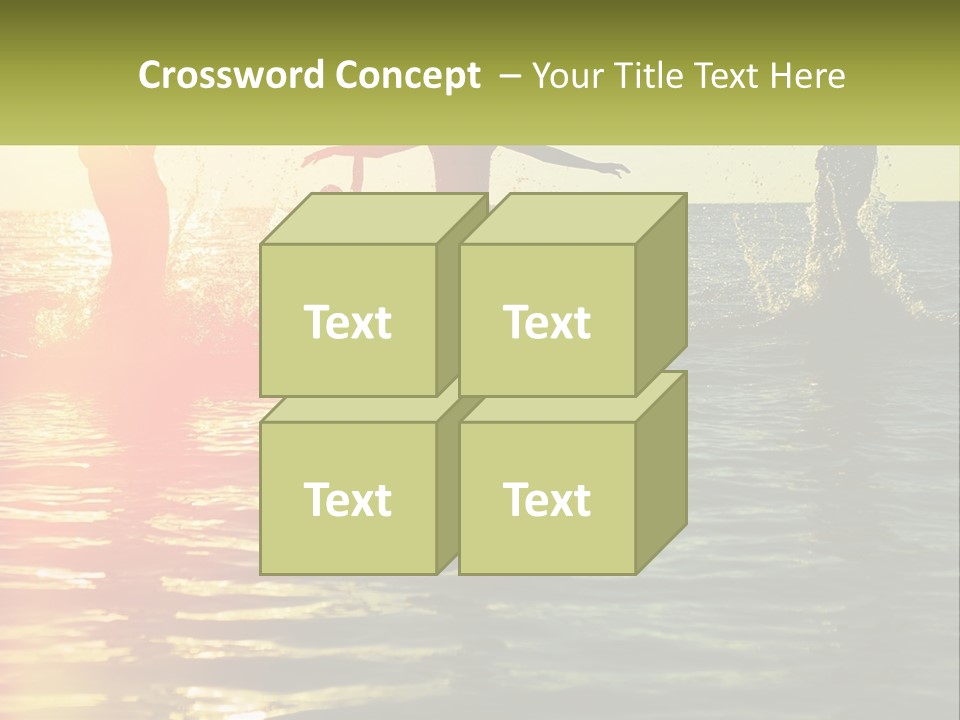 Swim In The Sea PowerPoint Template