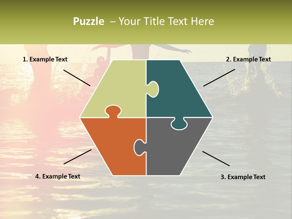 Swim In The Sea PowerPoint Template