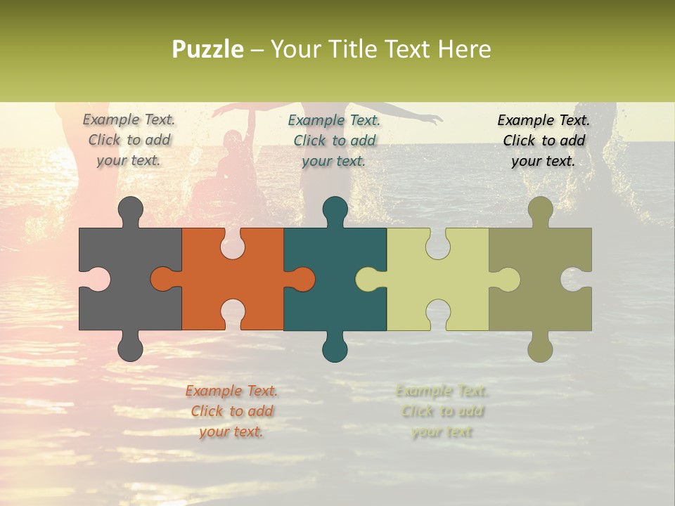 Swim In The Sea PowerPoint Template