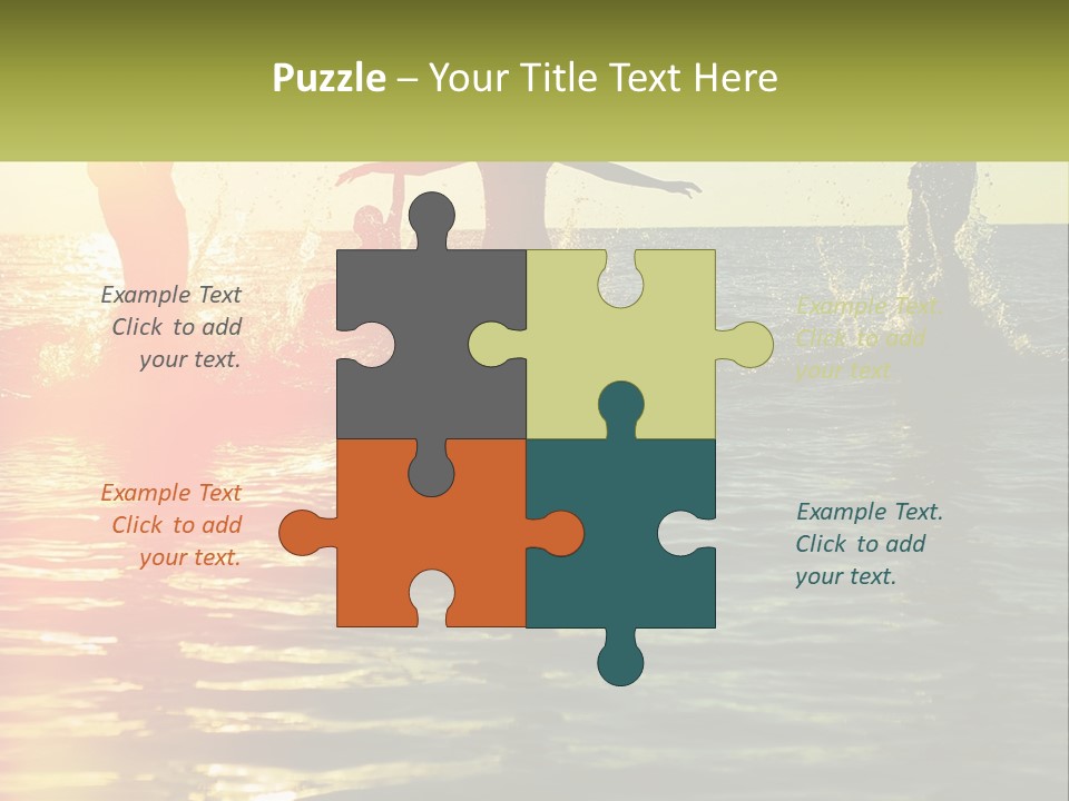 Swim In The Sea PowerPoint Template