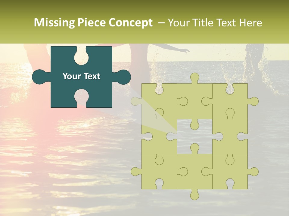 Swim In The Sea PowerPoint Template