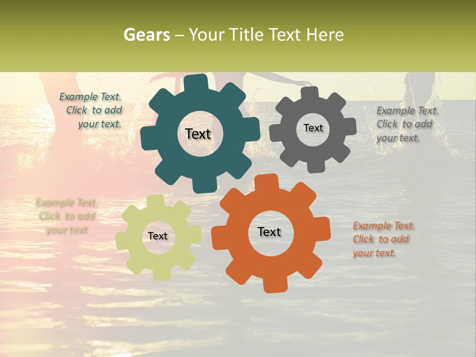 Swim In The Sea PowerPoint Template