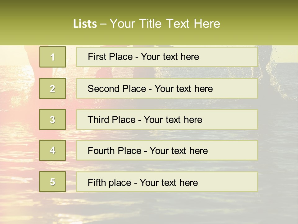 Swim In The Sea PowerPoint Template