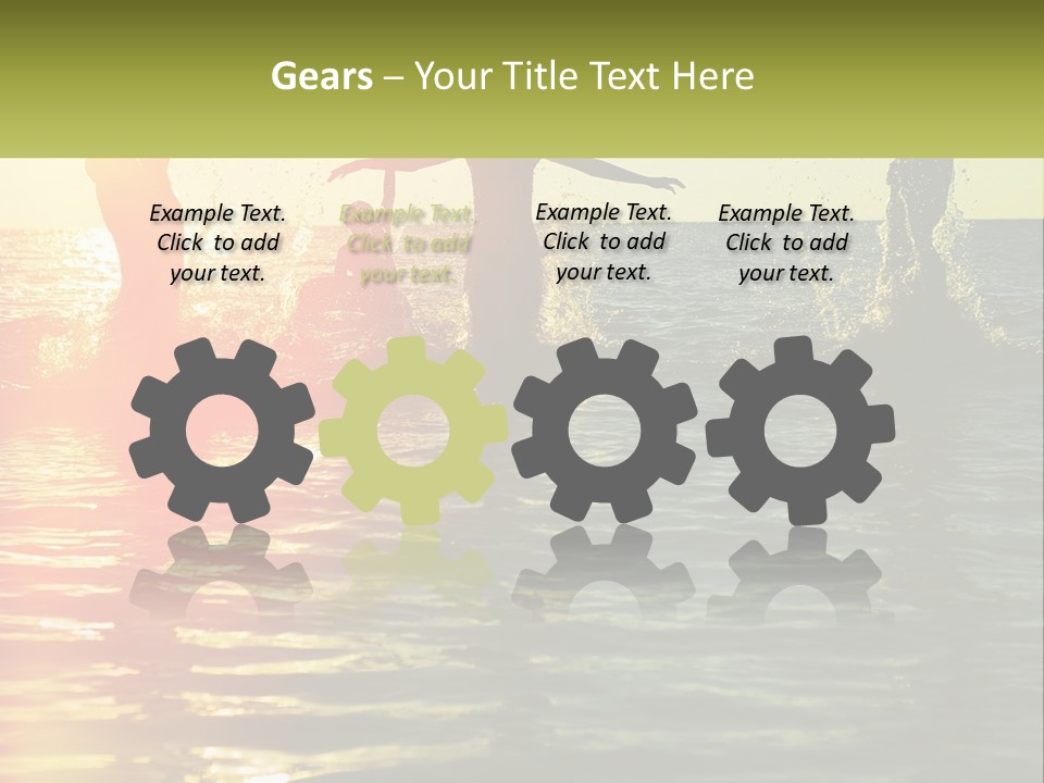 Swim In The Sea PowerPoint Template