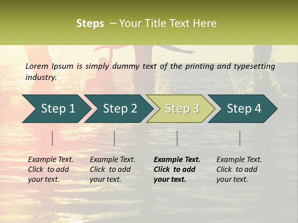 Swim In The Sea PowerPoint Template