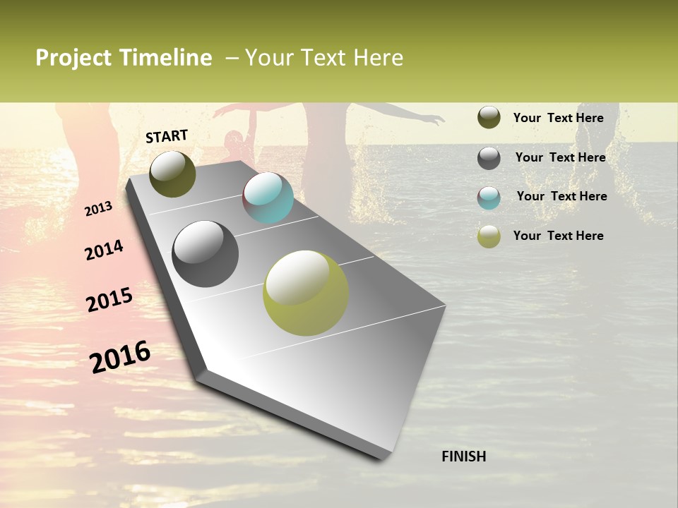Swim In The Sea PowerPoint Template