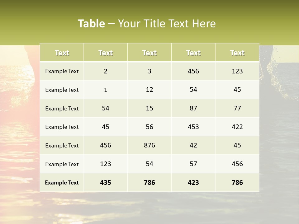 Swim In The Sea PowerPoint Template