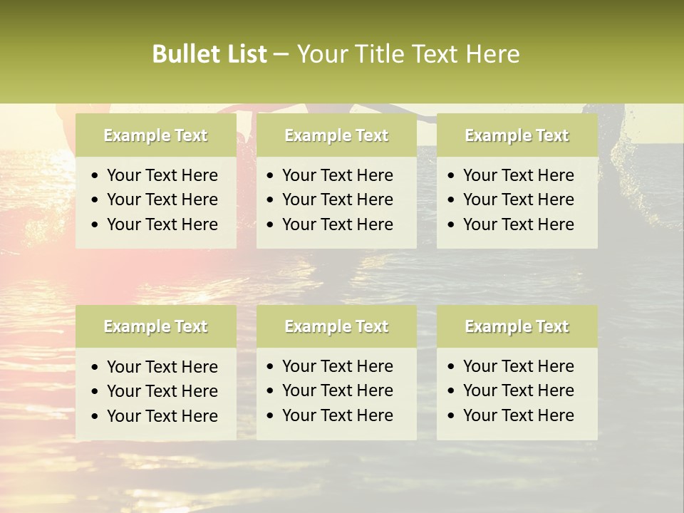 Swim In The Sea PowerPoint Template