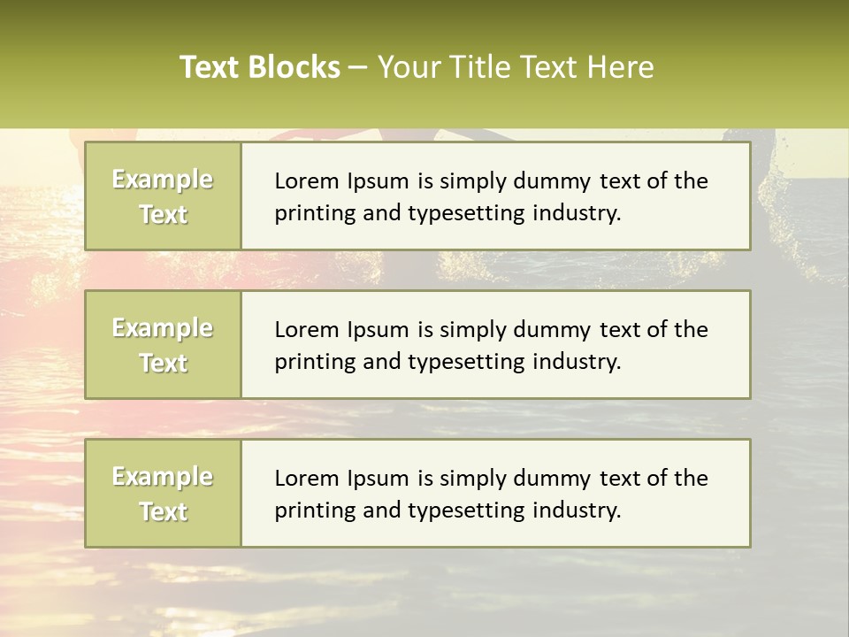 Swim In The Sea PowerPoint Template