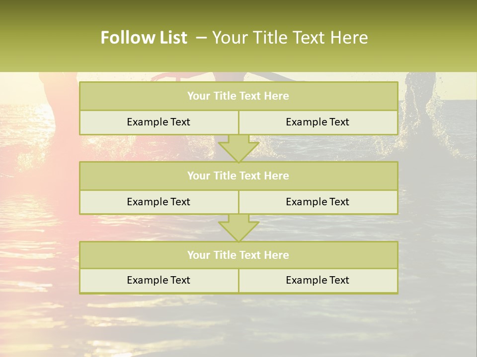 Swim In The Sea PowerPoint Template