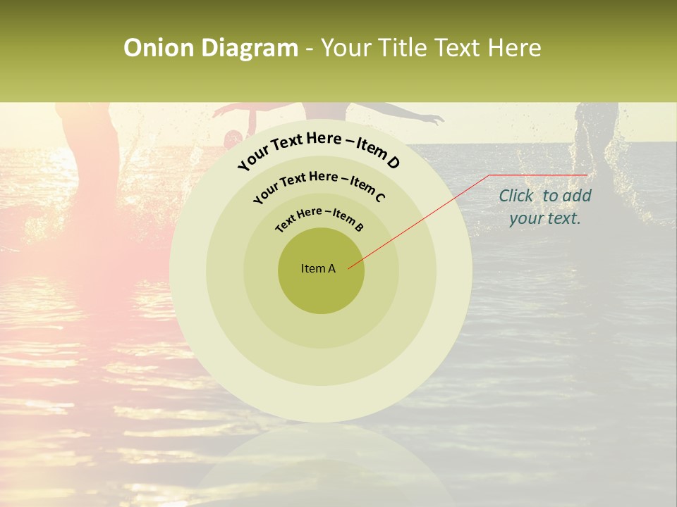 Swim In The Sea PowerPoint Template