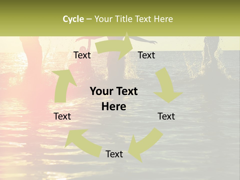 Swim In The Sea PowerPoint Template