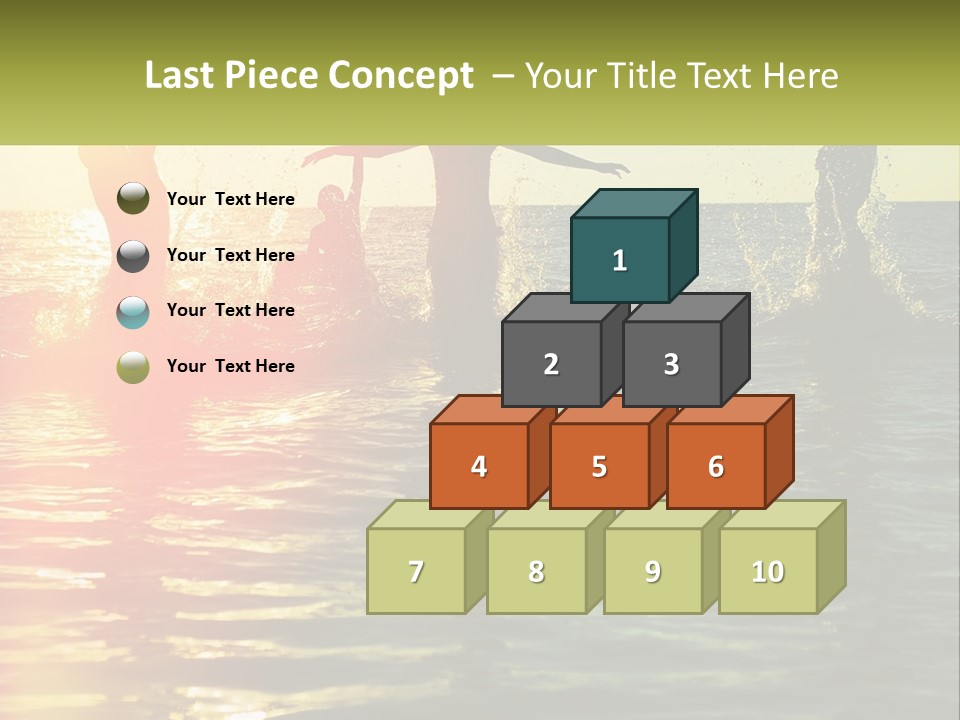 Swim In The Sea PowerPoint Template