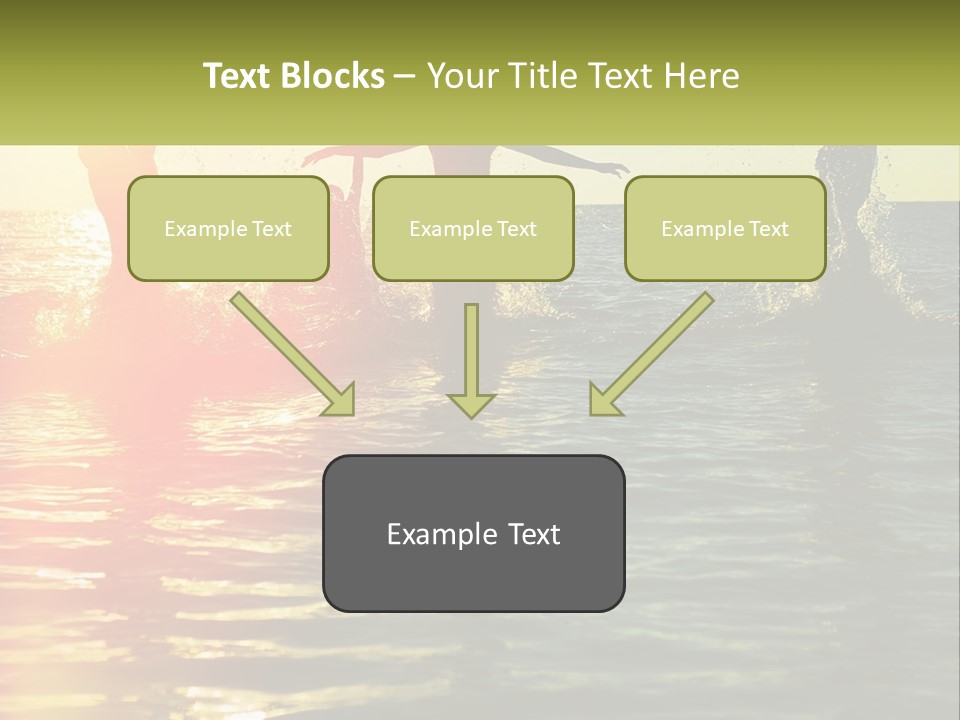 Swim In The Sea PowerPoint Template