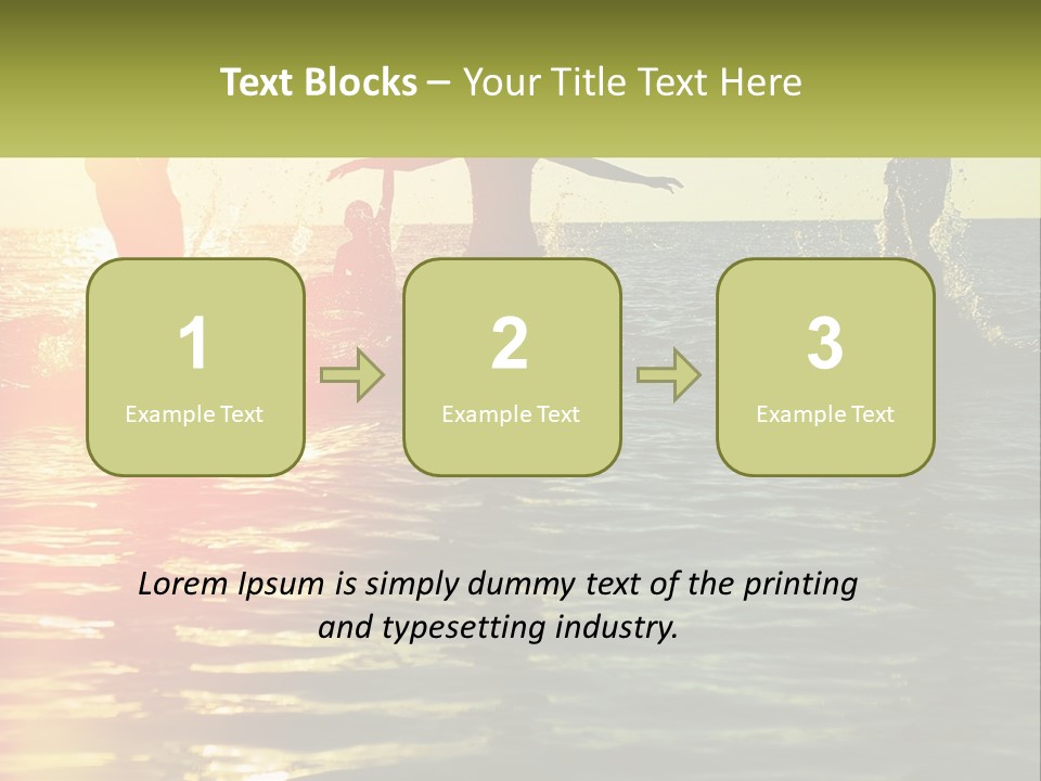 Swim In The Sea PowerPoint Template