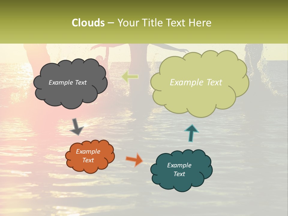 Swim In The Sea PowerPoint Template