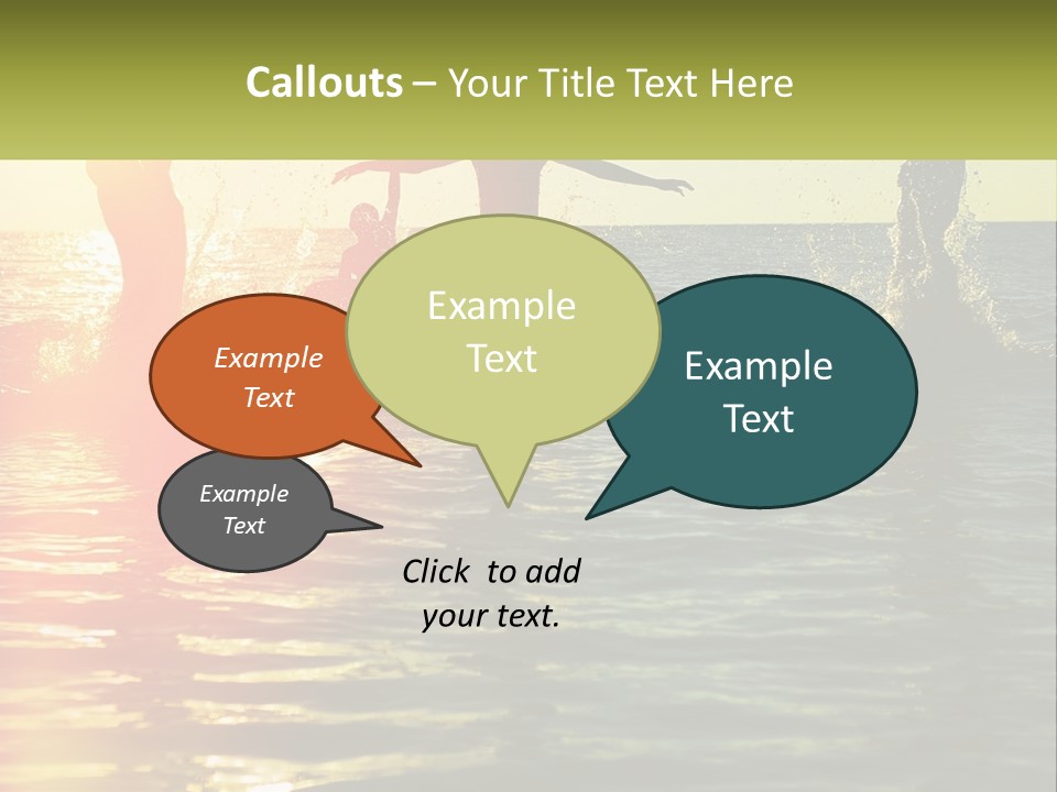 Swim In The Sea PowerPoint Template