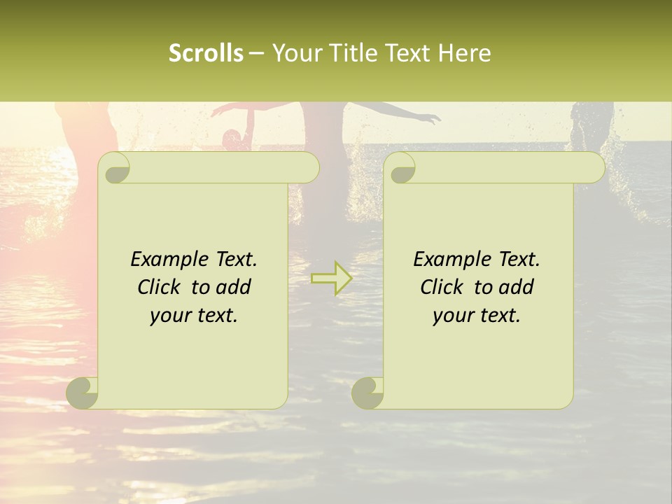 Swim In The Sea PowerPoint Template