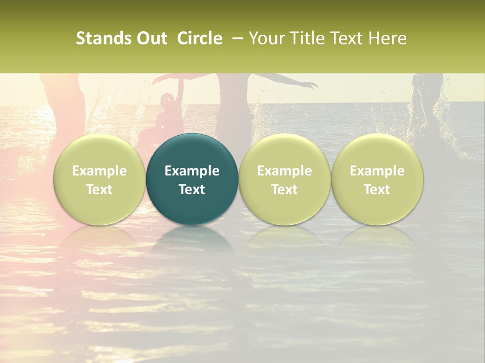 Swim In The Sea PowerPoint Template