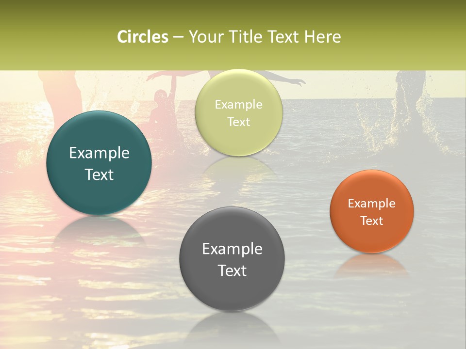 Swim In The Sea PowerPoint Template