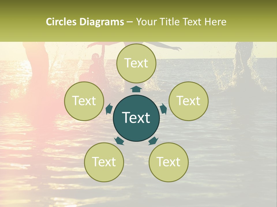 Swim In The Sea PowerPoint Template