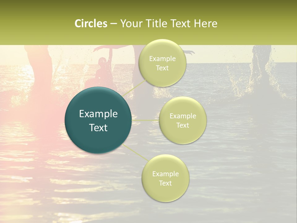 Swim In The Sea PowerPoint Template