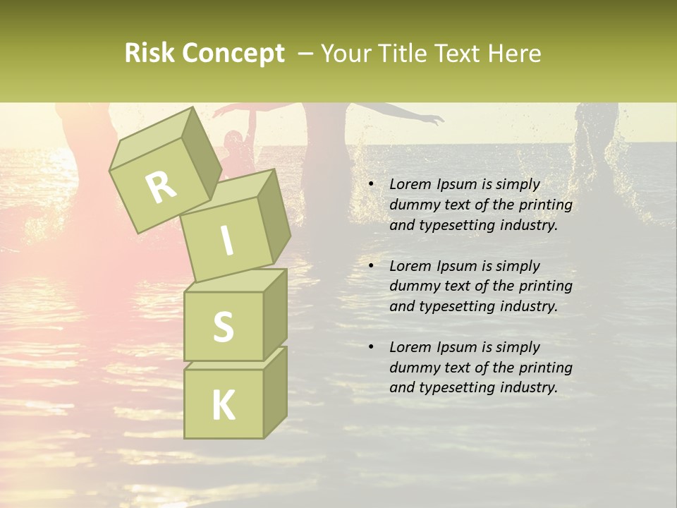 Swim In The Sea PowerPoint Template