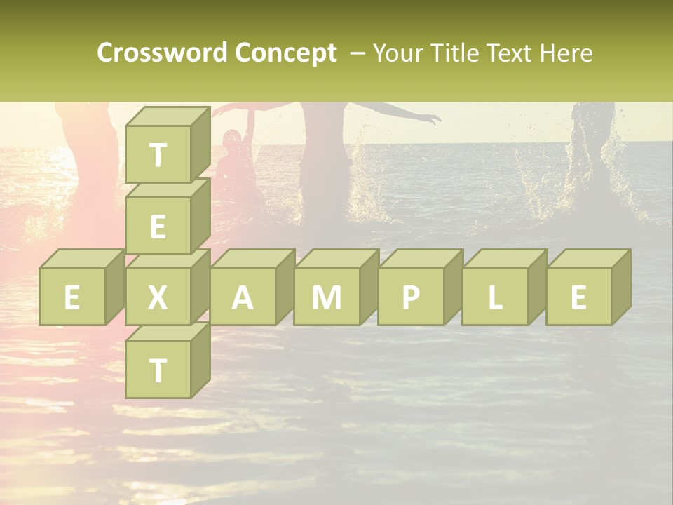 Swim In The Sea PowerPoint Template