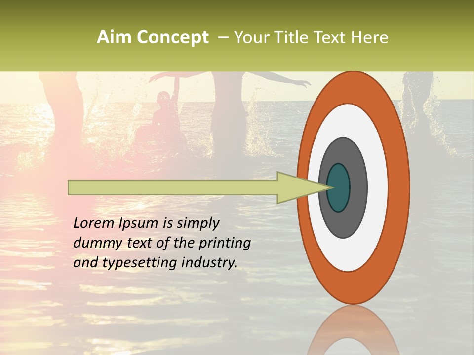 Swim In The Sea PowerPoint Template