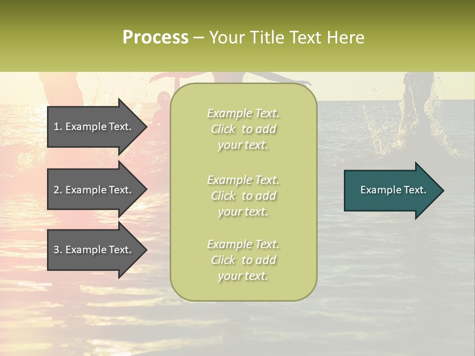 Swim In The Sea PowerPoint Template