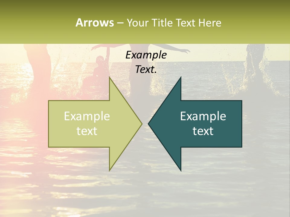 Swim In The Sea PowerPoint Template