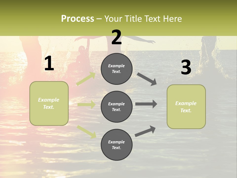 Swim In The Sea PowerPoint Template