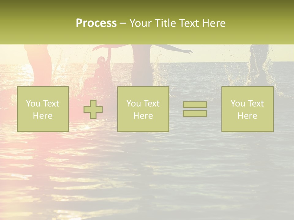 Swim In The Sea PowerPoint Template