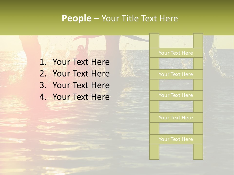 Swim In The Sea PowerPoint Template