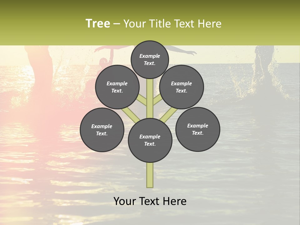 Swim In The Sea PowerPoint Template