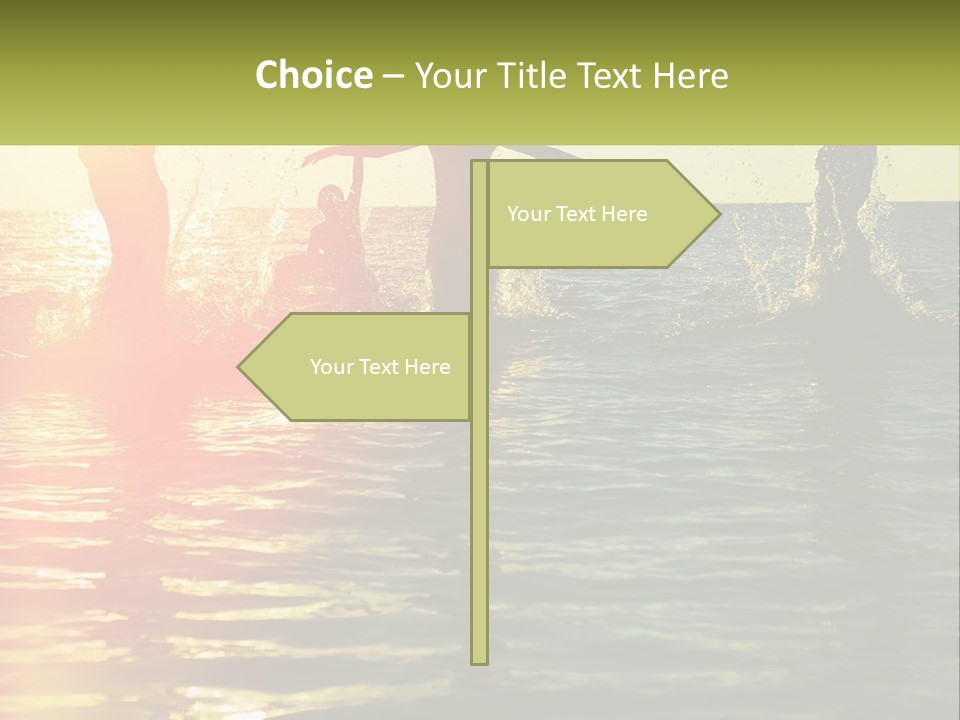 Swim In The Sea PowerPoint Template