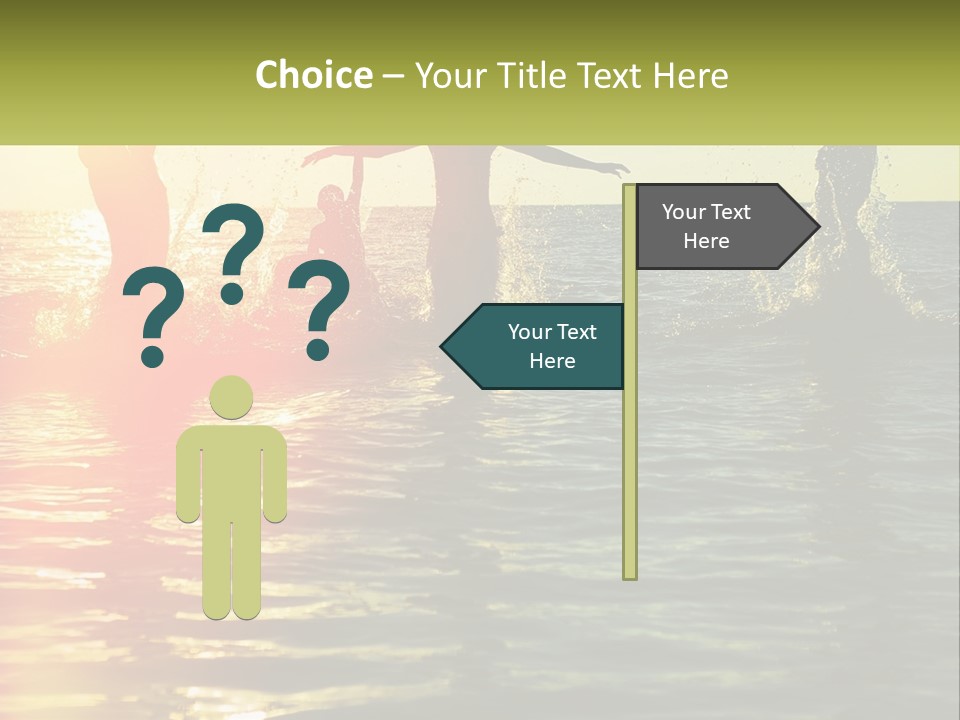 Swim In The Sea PowerPoint Template