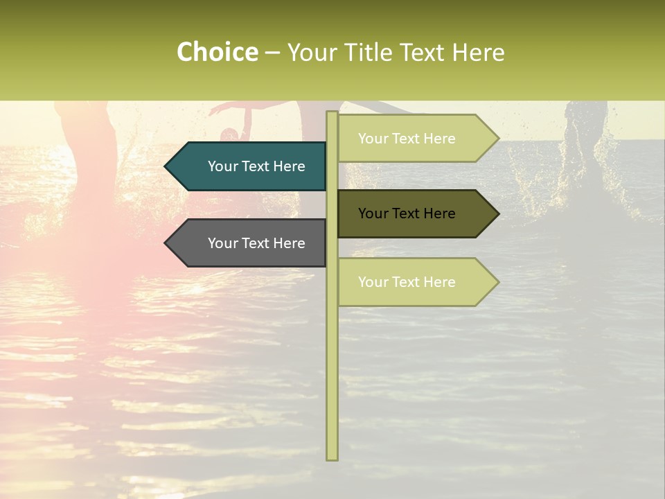 Swim In The Sea PowerPoint Template