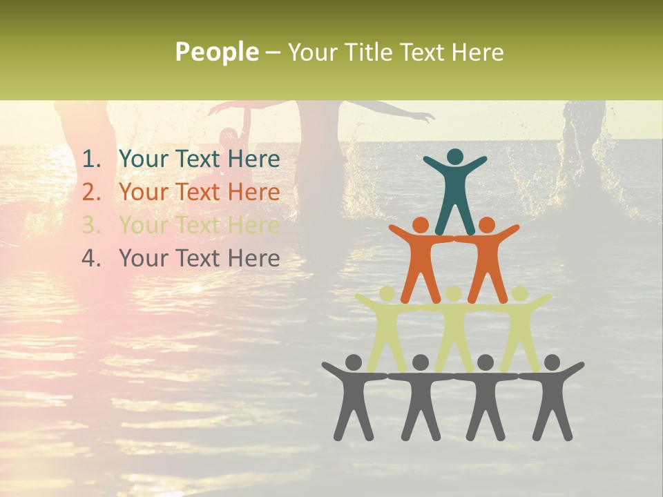 Swim In The Sea PowerPoint Template