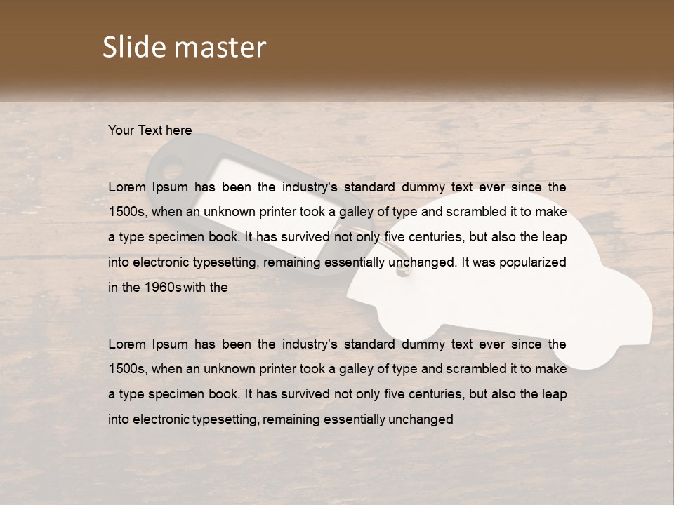 Car Keys PowerPoint Template