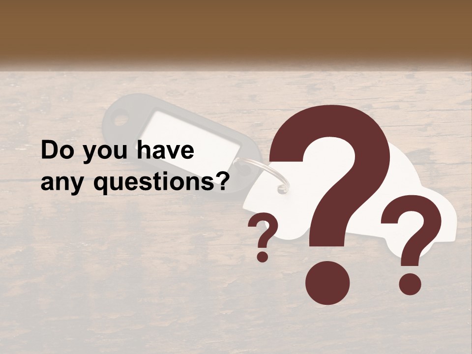 Car Keys PowerPoint Template